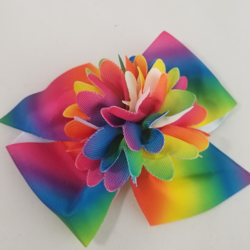 Rainbow Hair Bow
